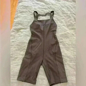 Lululemon labs grey one piece shorts romper lasts onesie